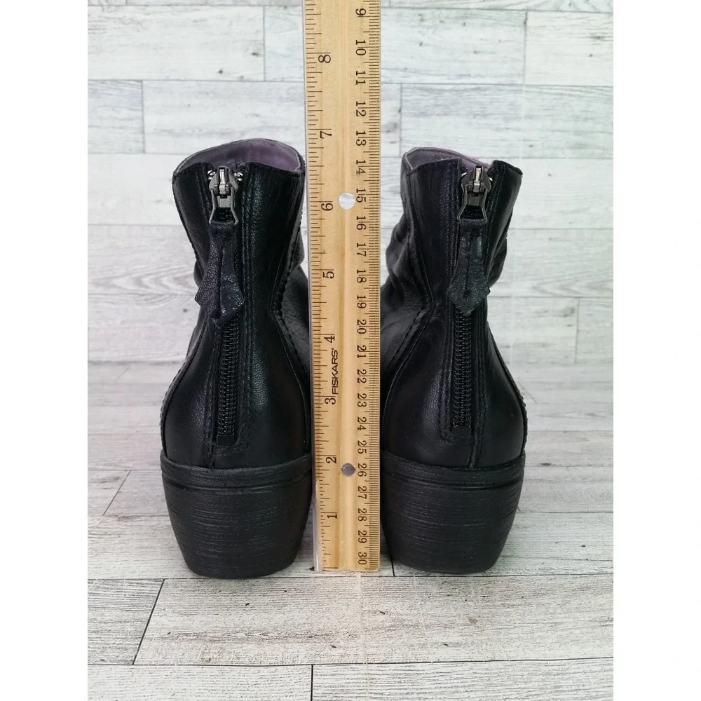 Womens Dansko Arisa Nappa Black Wedge Ankle Boots EU 39 Size 8.5-9 Shoes Booties